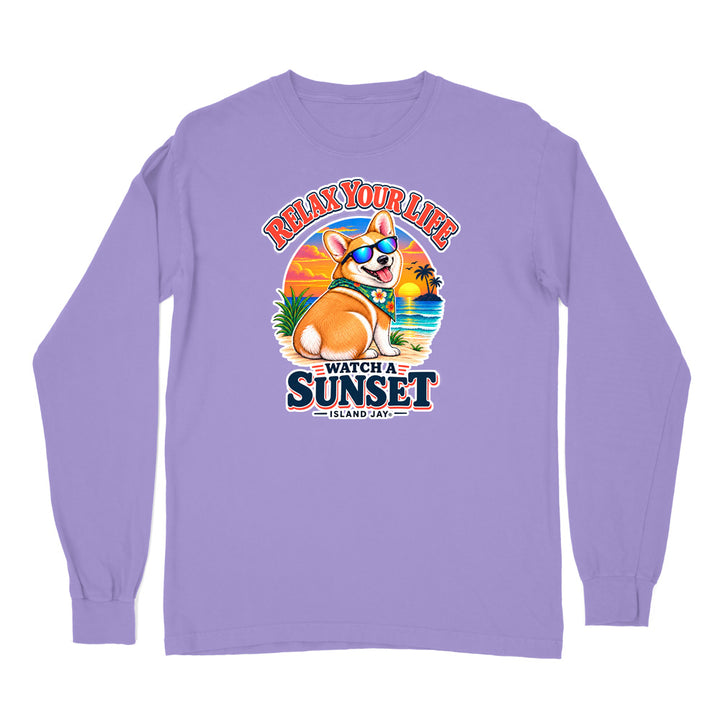 Relax Your Life Watch a Sunset Long Sleeve Shirt