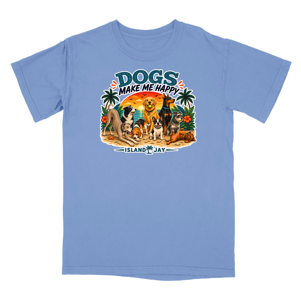 Dogs Make Me Happy T-Shirt