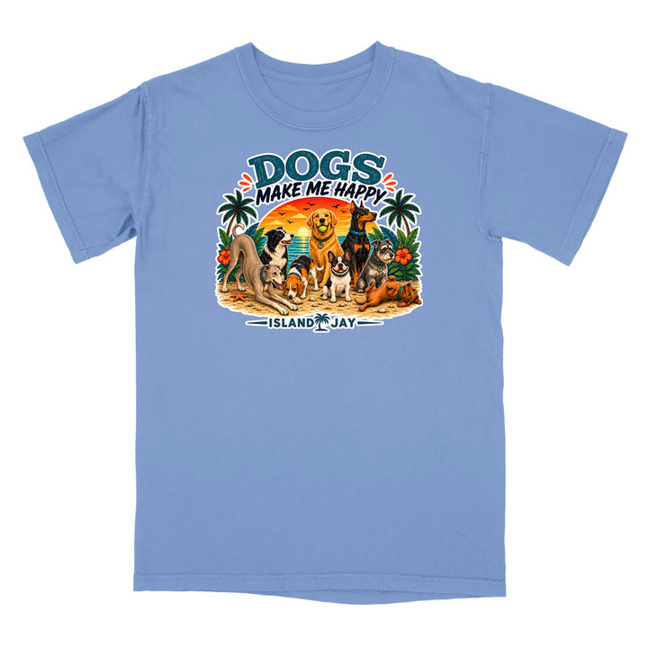 Dogs Make Me Happy T-Shirt