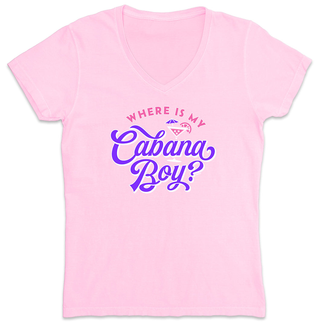 Where is my Cabana Boy women's tee. Featuring a high quality fabric with a vivid print.  Light Pink