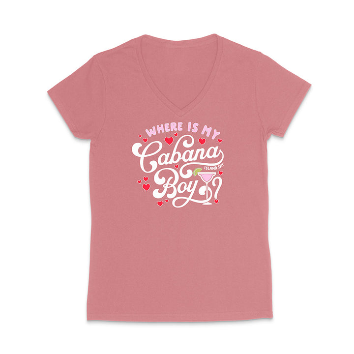 Pink t-shirt with white text and graphics on a white background