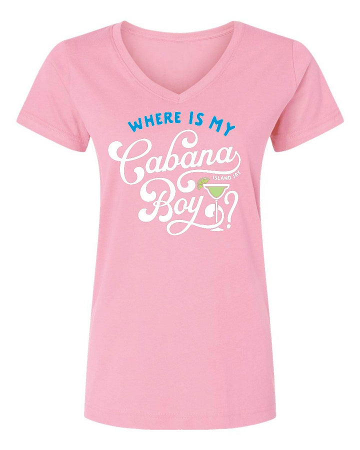 T-shirt with Where is my Cabana boy logo