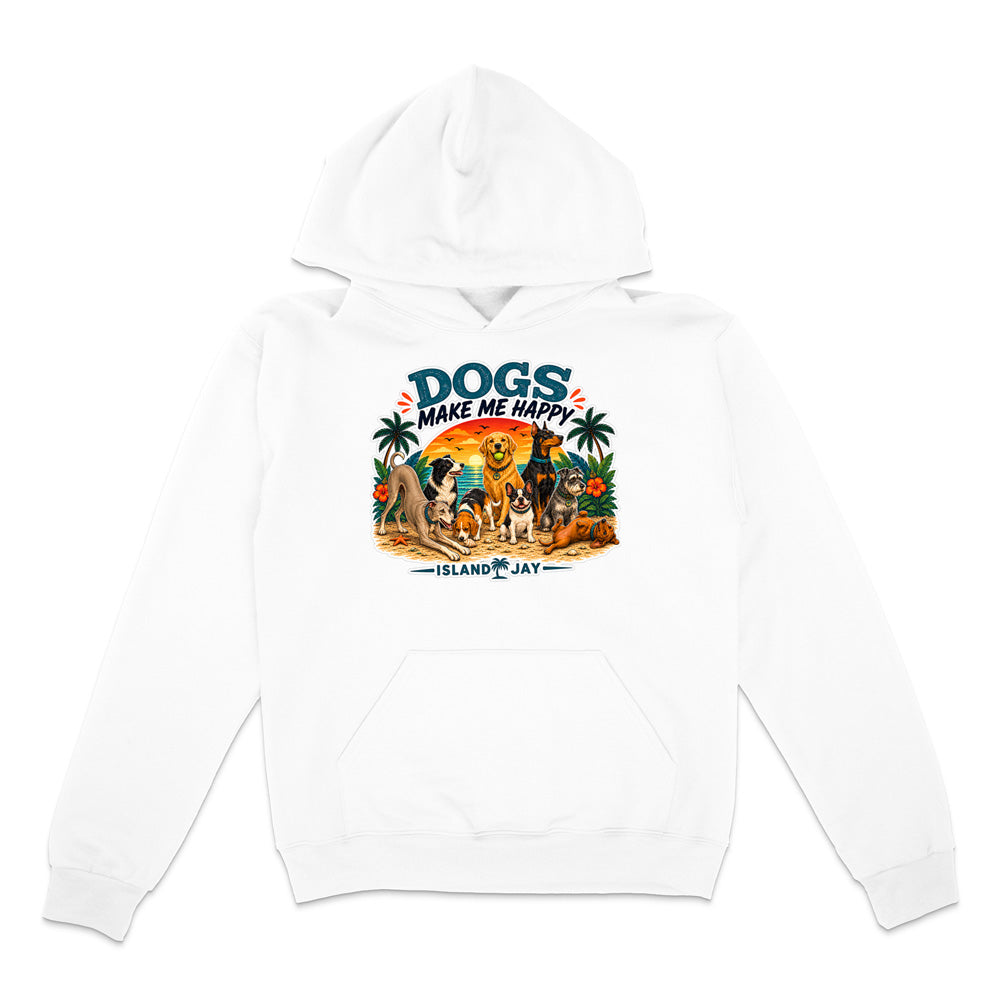 Dogs Make Me Happy Hoodie
