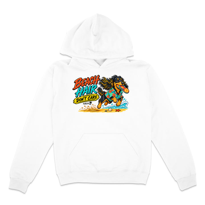 Beach Hair Don't Care Dog Hoodie