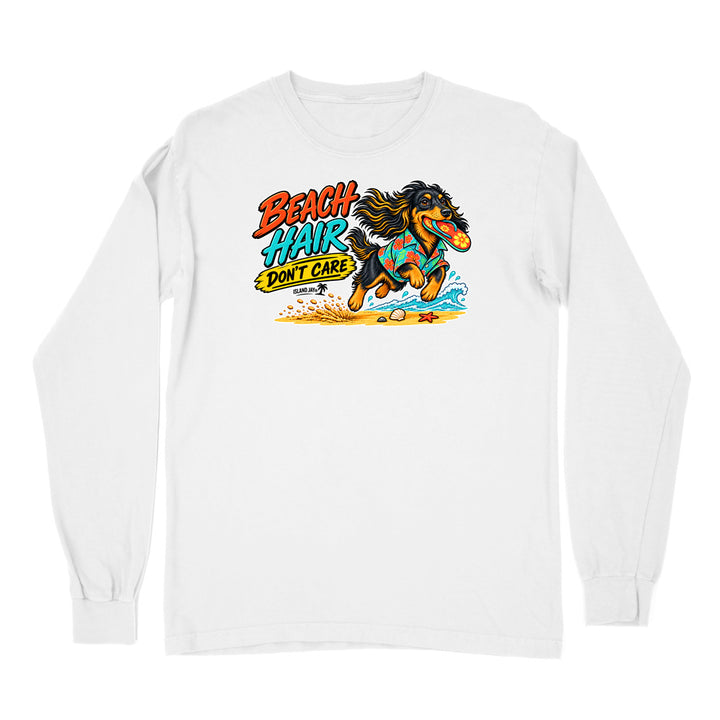 Beach Hair Don't Care Dog Long Sleeve Shirt