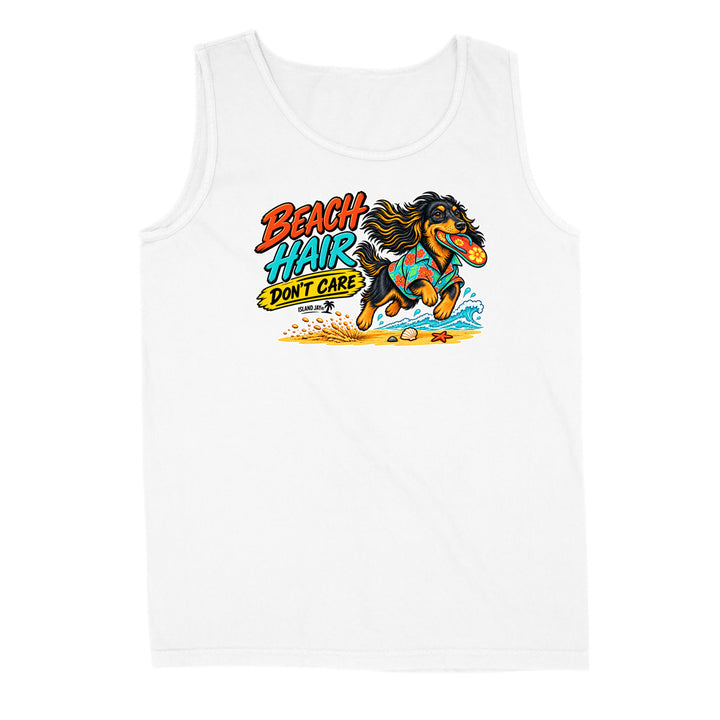 Beach Hair Don't Care Dog Tank Top