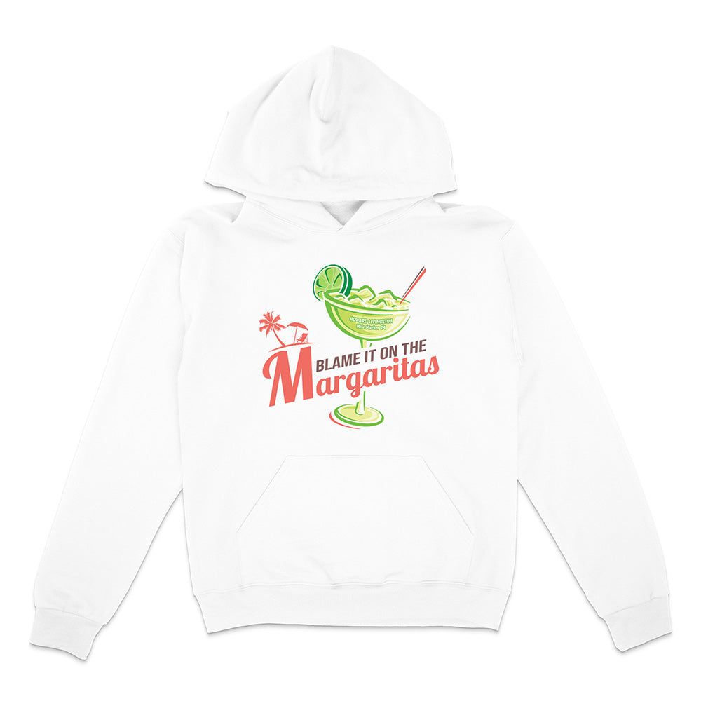 Howard Livingston Blame It on the Margaritas Soft Style Pullover Hoodie White