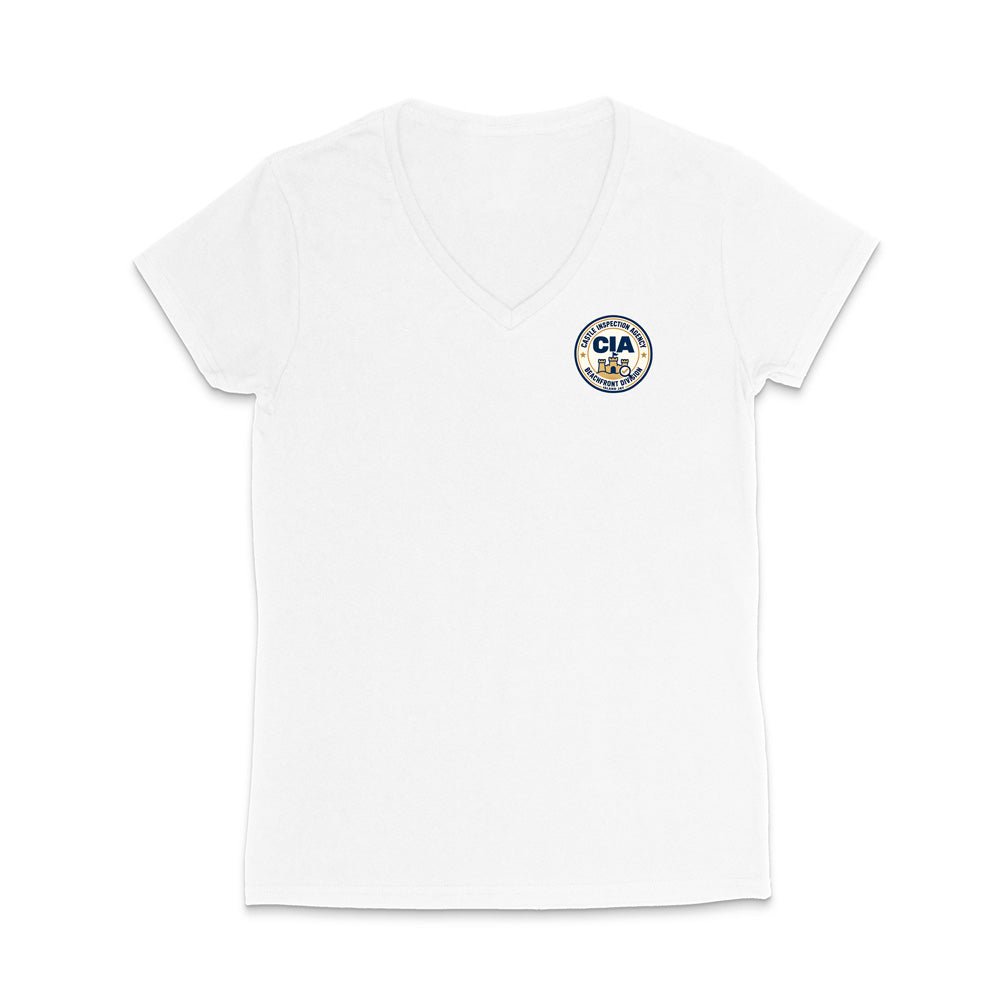Castle Inspection Agency WOMEN'S V-Neck T-Shirt