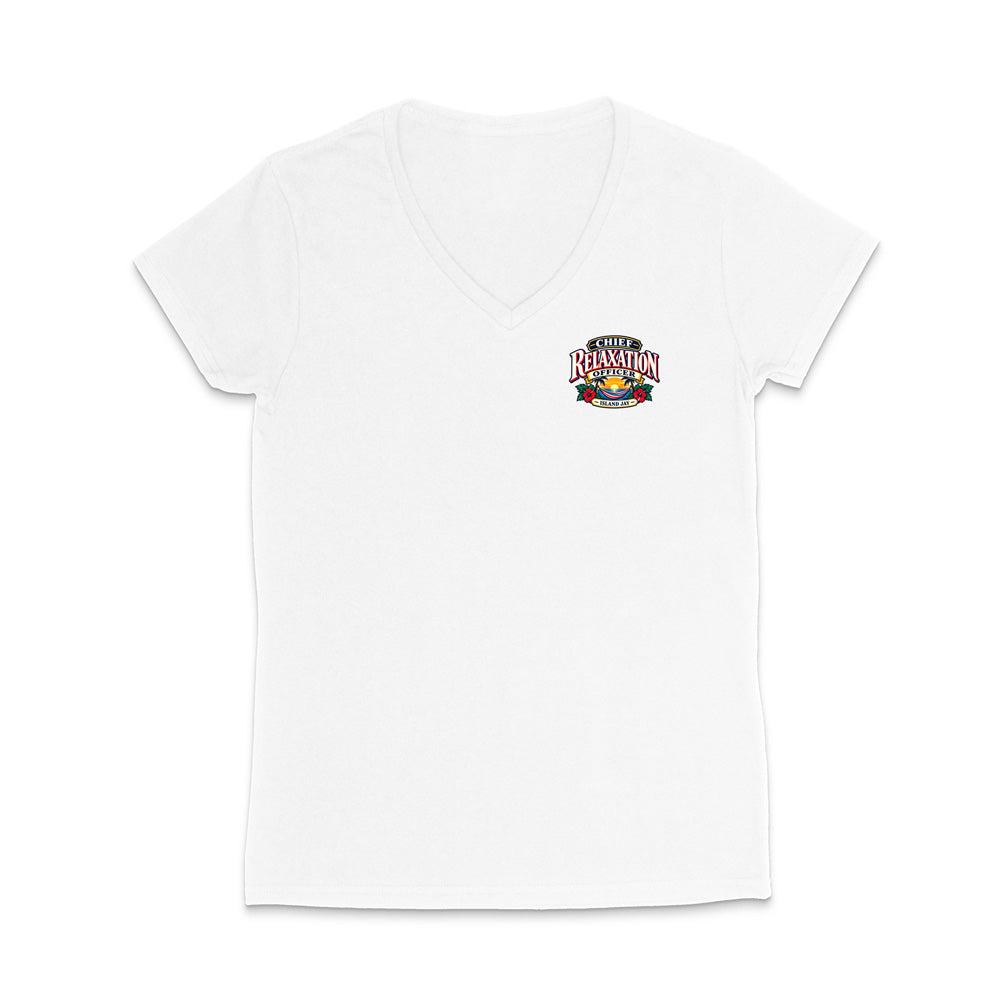 Chief Relaxation Officer WOMEN'S V-Neck T-Shirt