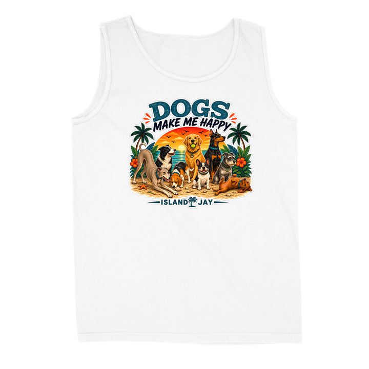 Dogs Make Me Happy Tank Top
