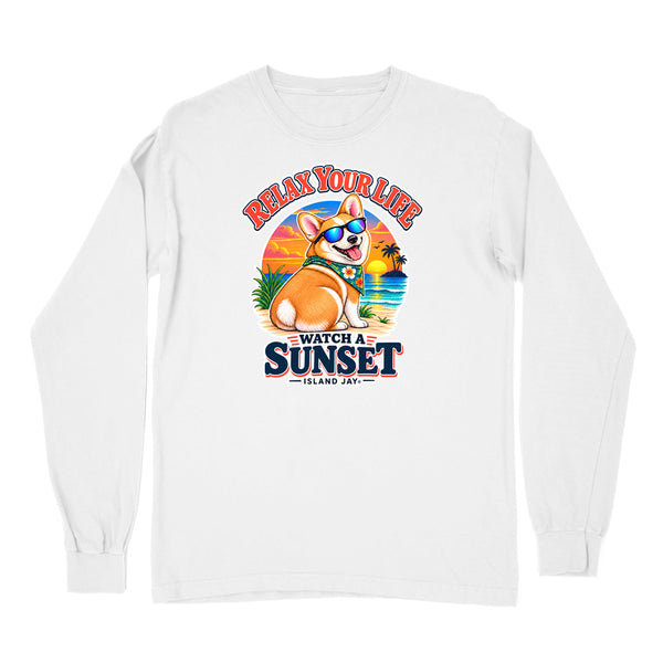 Relax Your Life Watch a Sunset Long Sleeve Shirt