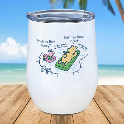 Winnie's Pool Floaty 12oz Wine Tumbler