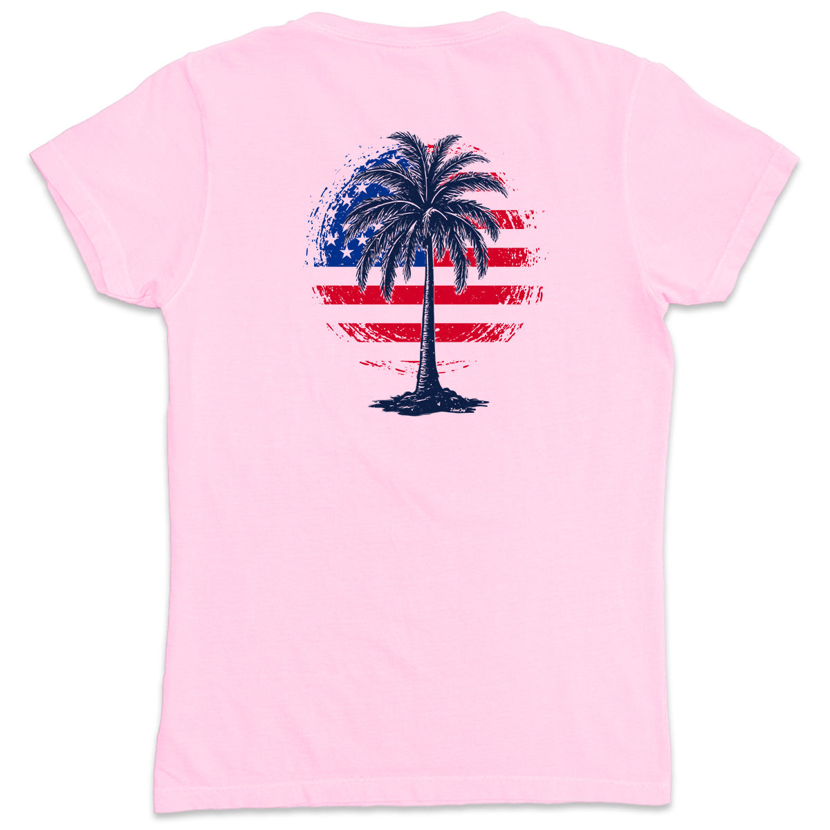 Women's Freedom Shores Palm Tree V-Neck T-Shirt – IslandJay