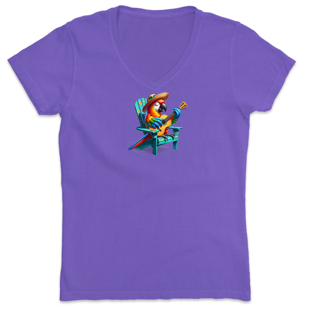 Women\'s Rumba The Parrot V-Neck T-Shirt – IslandJay