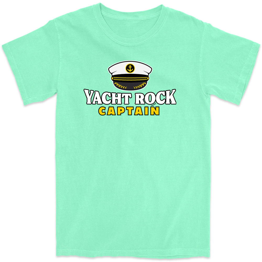 Yacht Rock Captain T-Shirt Island Reef Green
