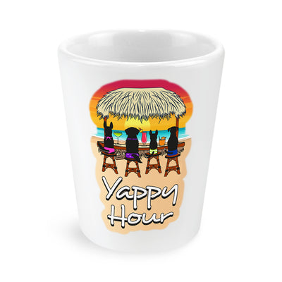Yappy Hour Shot Glass 
