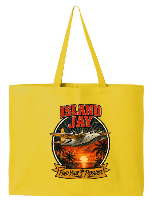 Island Jay Find Your Paradise Large Tote