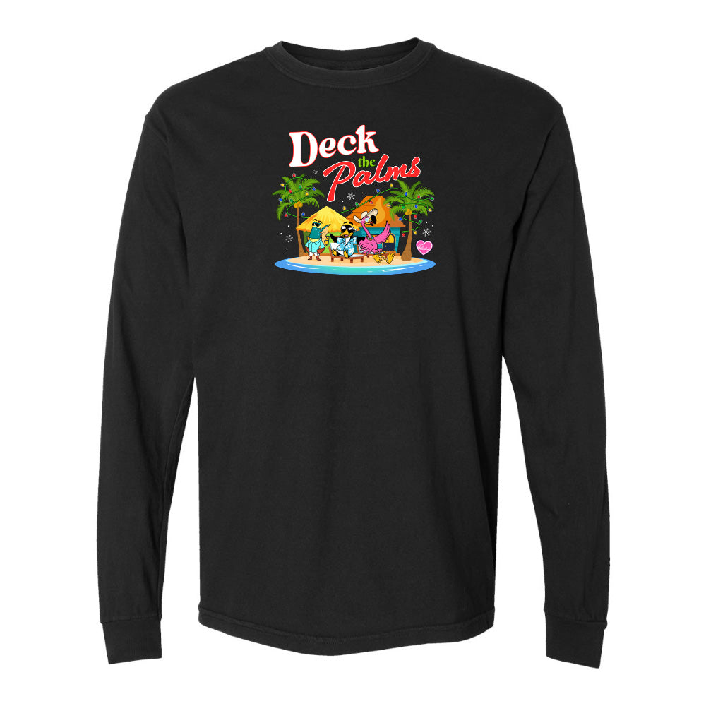 black Felicia Deck The Palms long sleeve shirt