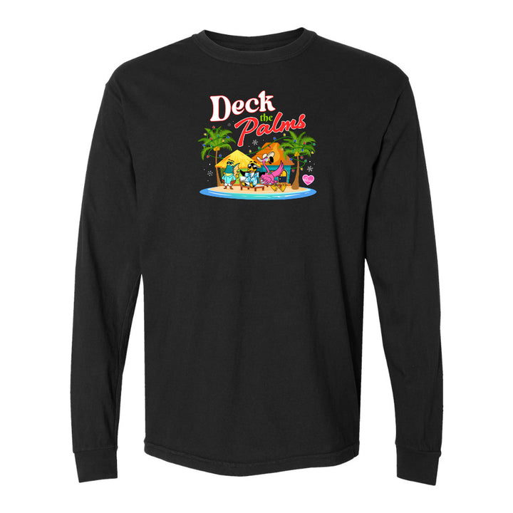 black Felicia Deck The Palms long sleeve shirt