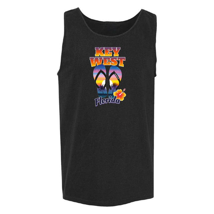 Black Key West Flip Flop Tank Top
