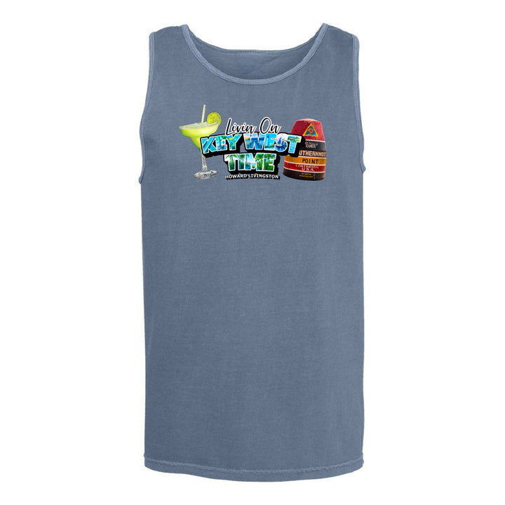 Blue Jean "Living on Key West Time" Tank Top