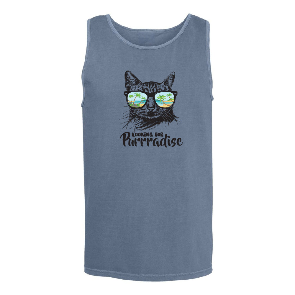 Bluejean Looking for purradise cat deisgn tank top