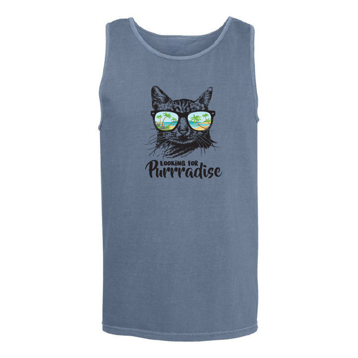 Bluejean Looking for purradise cat deisgn tank top