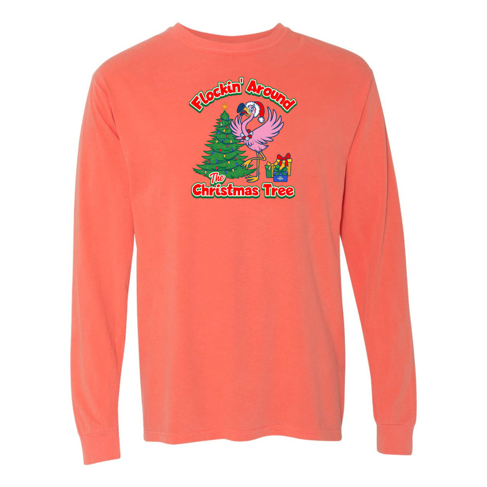 felicia Flocking around the christmas tree long sleeve shirt
