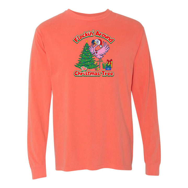 felicia Flocking around the christmas tree long sleeve shirt
