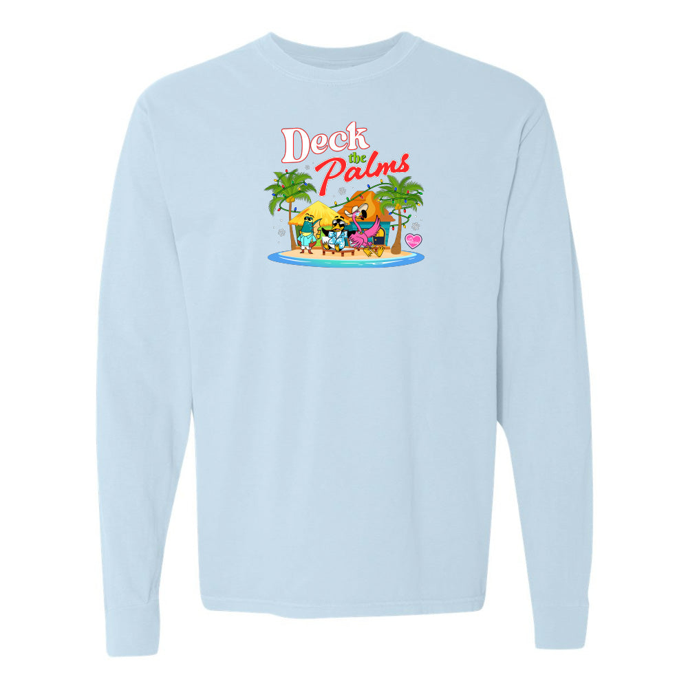 blue Felicia Deck The Palms long sleeve shirt