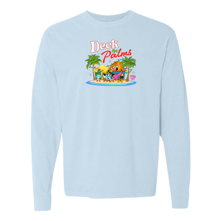 blue Felicia Deck The Palms long sleeve shirt