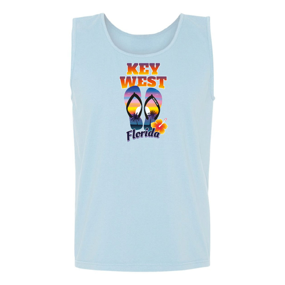 Chambray Key West Flip Flop Tank Top