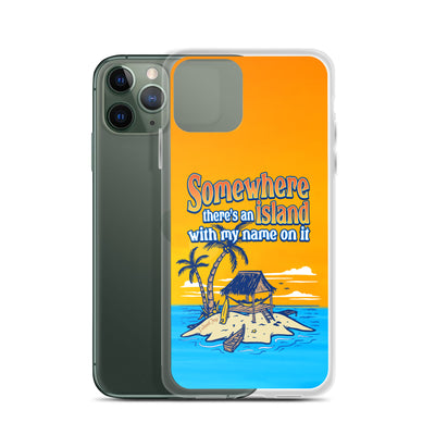 Somewhere There's An Island Apple iPhone Case, A great tropical and beach design for your Apple iPhone.
