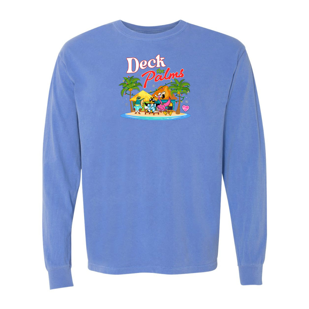 blue Felicia Deck The Palms long sleeve shirt