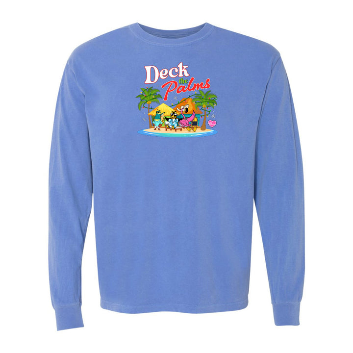 blue Felicia Deck The Palms long sleeve shirt