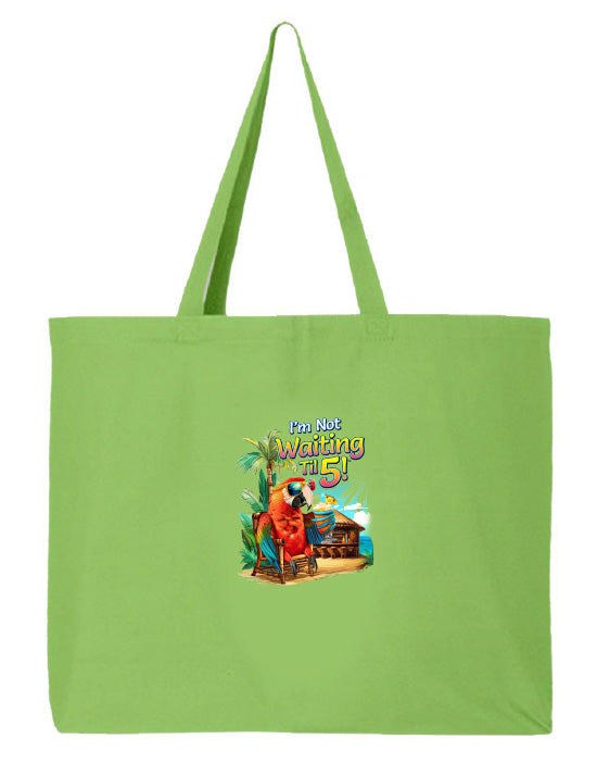 Beach tote in green