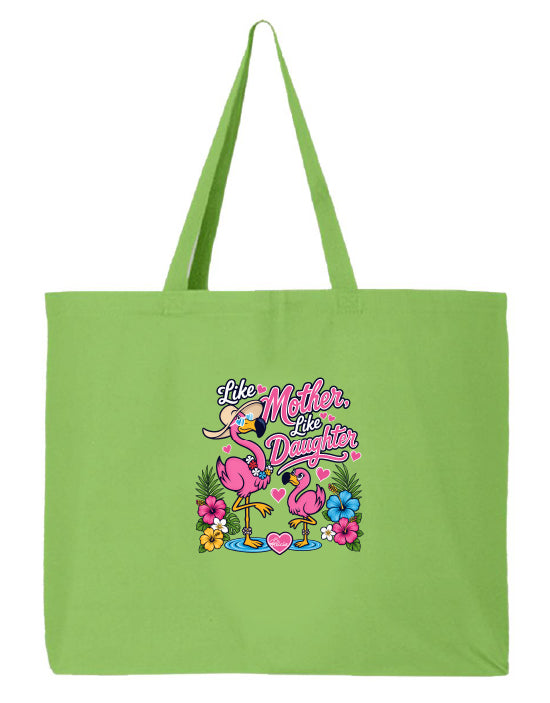 Felicia The Flamingo - Like Mother Like Daughter Beach Tote Bag