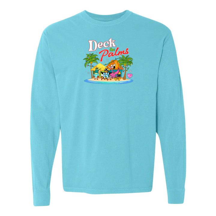 blue Felicia Deck The Palms long sleeve shirt
