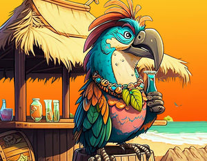 The Legendary Moku Moku is a legendary bird that has captivated the imagination of many with his rough exterior and friendly demeanor. He can often be found lounging on the beach, enjoying tropical drinks and soaking up the sun | Mobile Image Version