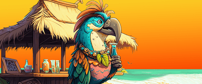 The Legendary Moku Moku is a legendary bird that has captivated the imagination of many with his rough exterior and friendly demeanor. He can often be found lounging on the beach, enjoying tropical drinks and soaking up the sun. 