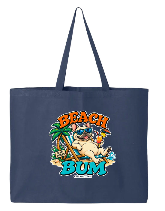 Beach Bum Dog Large Tote
