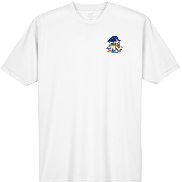 Somewhere There's An Island UV Performance Shirt White Front