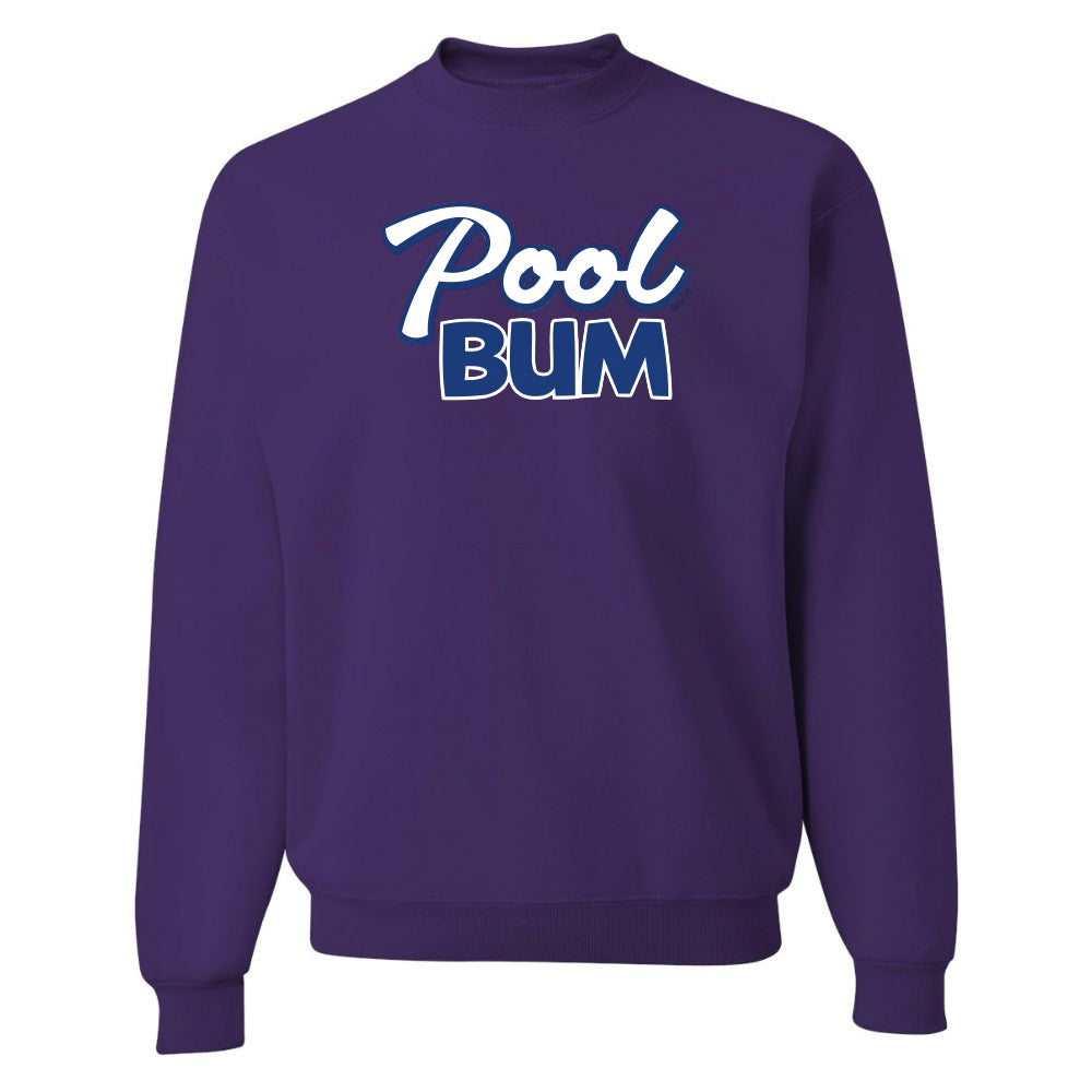 purple 
pool bum sweatshirt