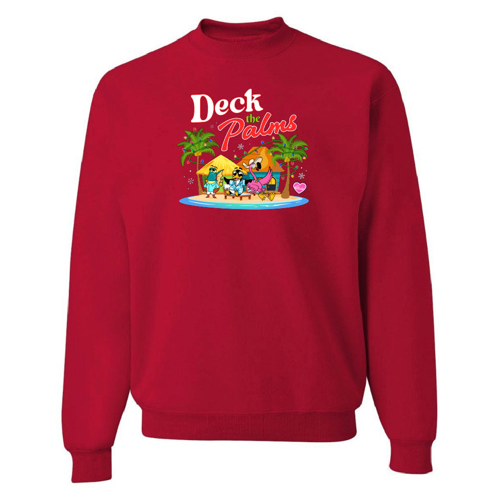 Felicia The Flamingo Deck The Palms Holiday Sweatshirt