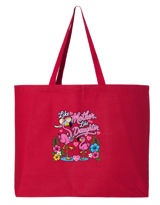 Felicia The Flamingo - Like Mother Like Daughter Beach Tote Bag