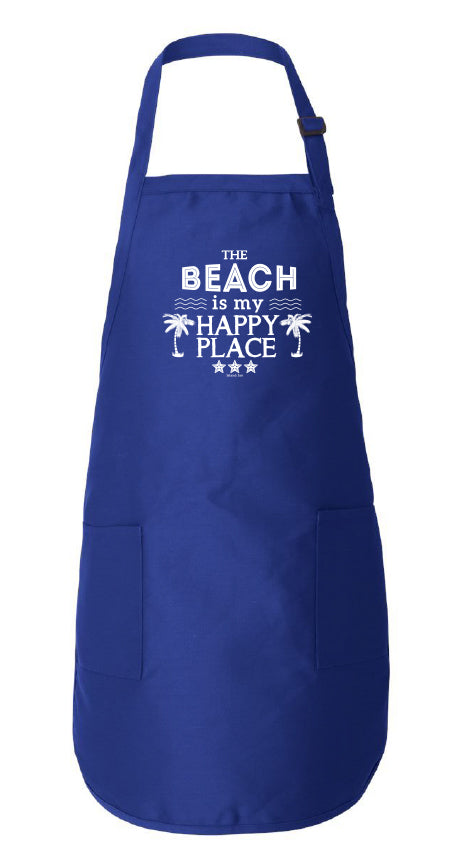 The Beach Is My Happy Place Full-Length Apron