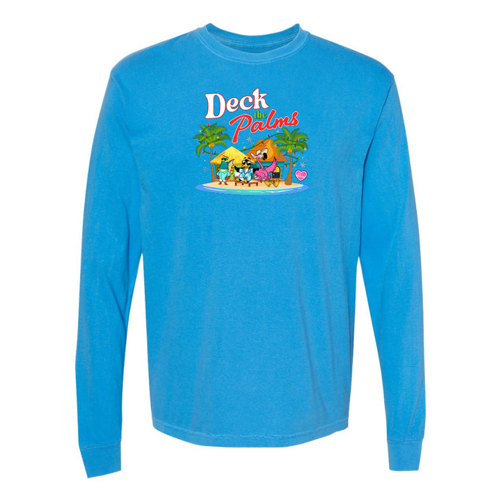 blue Felicia Deck The Palms long sleeve shirt
