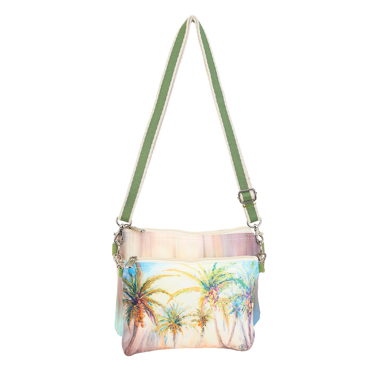 Palm Tree Illustration Crossbody Bag