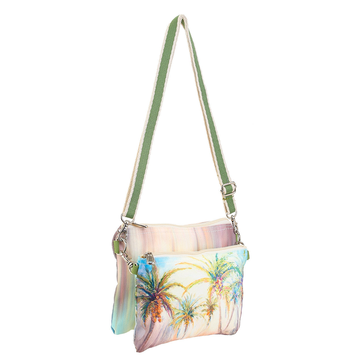Palm Tree Illustration Crossbody Bag