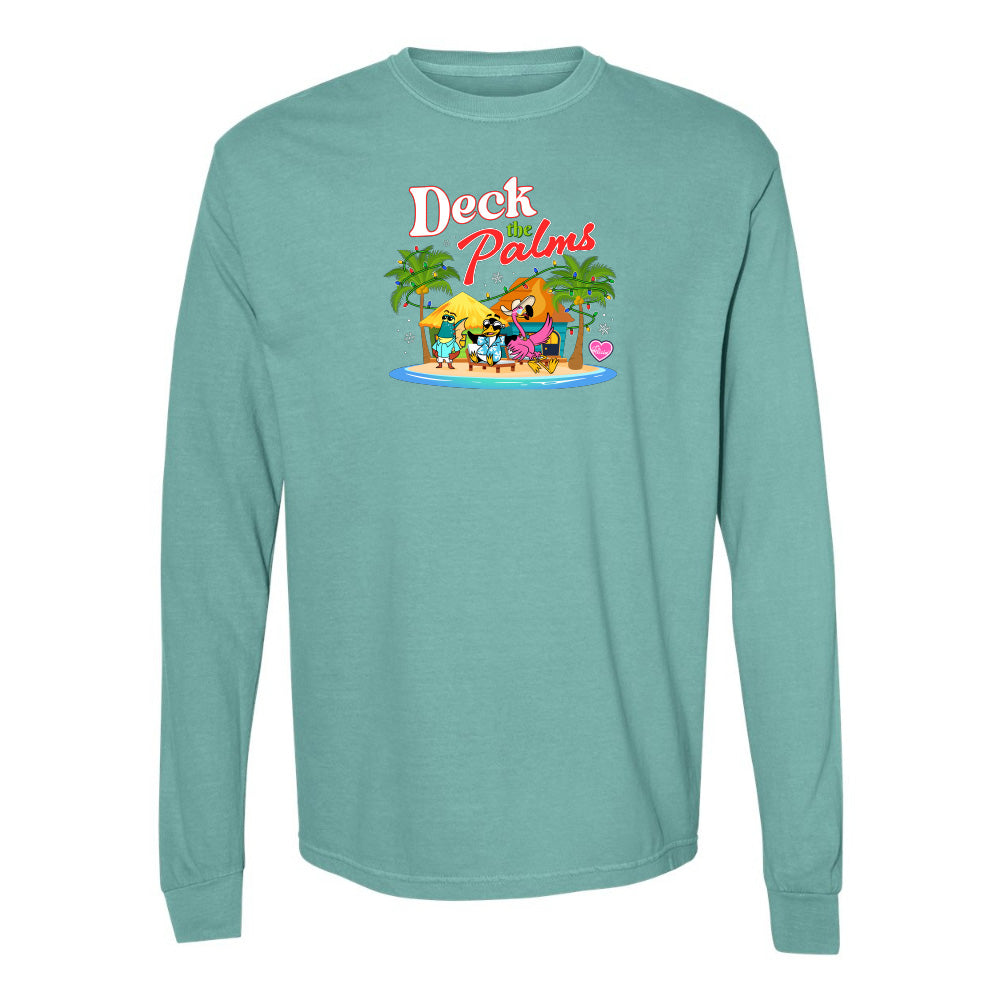 green Felicia Deck The Palms long sleeve shirt